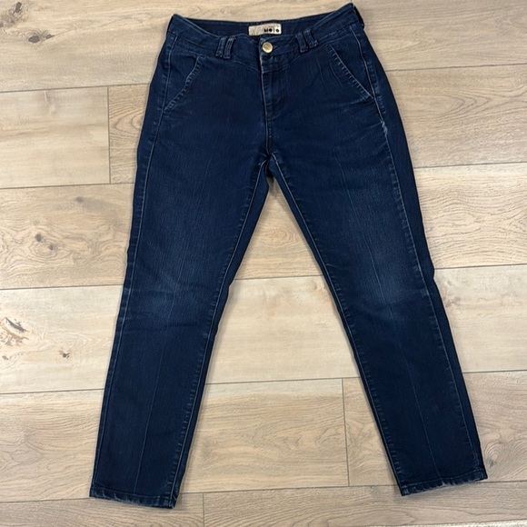 Topshop Women's Dark Blue Jeans - Picture 1 of 12